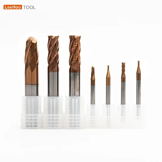 High Quality Solid Carbide Tungsten 50mm Brown Flat Milling Cutter with ODM Customization Support